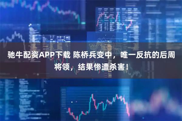 驰牛配资APP下载 陈桥兵变中，唯一反抗的后周将领，结果惨遭杀害！