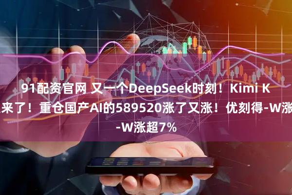 91配资官网 又一个DeepSeek时刻！Kimi K2火起来了！重仓国产AI的589520涨了又涨！优刻得-W涨超7%