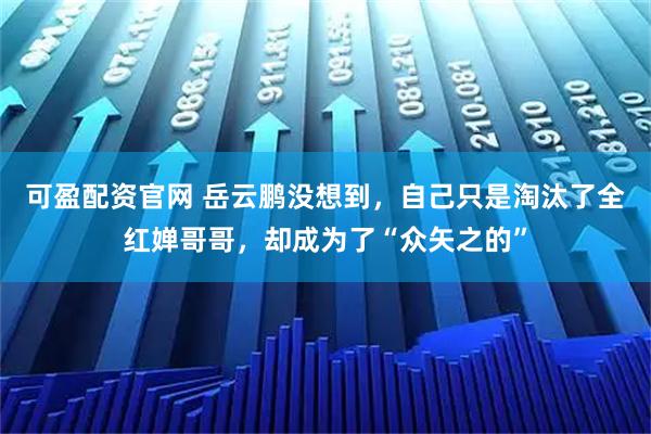 可盈配资官网 岳云鹏没想到，自己只是淘汰了全红婵哥哥，却成为了“众矢之的”